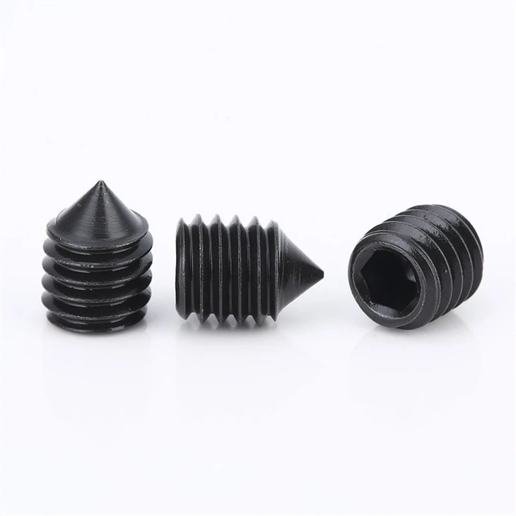 DIN913 Alloy Steel Black Oxide Cone Point Set Screw suppliers