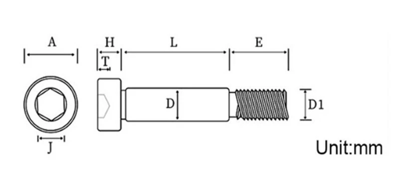 hex socket head shoulder bolt 1 hex socket head shoulder bolt 1