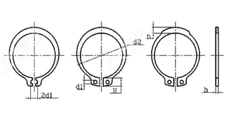 Bowed W rings 1