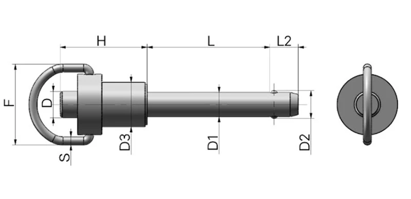 Knob-Grip Locking Quick-Release Pins 1