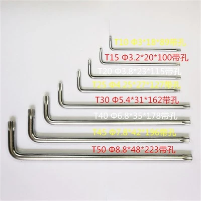 Leģēta tērauda Torx atslēgas Torx uzgriežņu atslēga